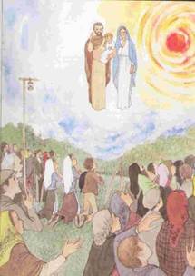 apparition de Joseph à Fatima, annoncé par Marie : " Saint Joseph va venir". apparition de Joseph à Fatima, annoncé par Marie : " Saint Joseph va venir".