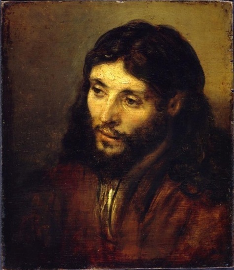 Christ peint par Rembrandt, Gemäldegalerie, Berlin. Le Christ est représenté dans son humilité et son rayonnement  tout intérieur.
