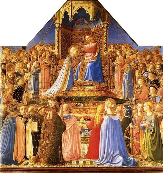 Fra Angelico, le couronnement de la Vierge