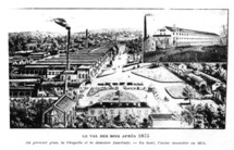 L'ensemble du Val-des Bois, l'usine et la cité ouvrière conçue par Léon Harmel, ensemble mis sous le vocable de la Vierge Marie. Né dans les Ardennes en 1829, Léon Harmel devint un industriel français très renommé pour avoir appliqué dans sa filature, héritée de son père, une doctrine sociale particulière et religieuse. Nul n’est prophète en son pays pensaient certains qui, au 19ème siècle connaissaient « le Bon Père du Val des Bois » (lieu d’implantation de la filature soit à Warmeriville, près de Reims dans la Marne). Dès 1840, les trois frères Harmel (le père et les oncles de Léon) se portaient acquéreurs du moulin de Bas, qu’ils transformaient en filature cardée. En 1849, l’usine employait 52 hommes, 33 femmes et 60 enfants. Dès qu’il prend la suite de son père, la filature du Val des Bois se développe considérablement. Pour le bien de son entreprise et le bien de ses ouvriers, il éveille les qualités professionnelles de chacun. Léon Harmel fait partie des fondateurs du catholicisme social. L'ensemble du Val-des Bois, l'usine et la cité ouvrière conçue par Léon Harmel, ensemble mis sous le vocable de la Vierge Marie. Né dans les Ardennes en 1829, Léon Harmel devint un industriel français très renommé pour avoir appliqué dans sa filature, héritée de son père, une doctrine sociale particulière et religieuse. Nul n’est prophète en son pays pensaient certains qui, au 19ème siècle connaissaient « le Bon Père du Val des Bois » (lieu d’implantation de la filature soit à Warmeriville, près de Reims dans la Marne). Dès 1840, les trois frères Harmel (le père et les oncles de Léon) se portaient acquéreurs du moulin de Bas, qu’ils transformaient en filature cardée. En 1849, l’usine employait 52 hommes, 33 femmes et 60 enfants. Dès qu’il prend la suite de son père, la filature du Val des Bois se développe considérablement. Pour le bien de son entreprise et le bien de ses ouvriers, il éveille les qualités professionnelles de chacun. Léon Harmel fait partie des fondateurs du catholicisme social.