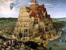 Bruegel : la Tour de Babel, symbole d'une société  construite sur des structures de péché.