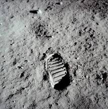 Premiers pas sur la Lune, mission Apollo 11.