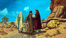 Les pélerins d'Emmaüs, l'accompagnement spirituel par le Christ.... Les pélerins d'Emmaüs, l'accompagnement spirituel par le Christ....