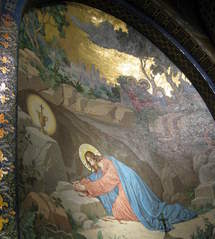 Agonie au jardin des Oliviers, mosaïque de Lourdes