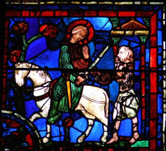 Saint Martin, évêque de Tour, allégorie de la charité pastorale.