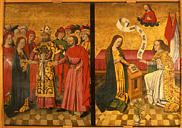 Mariage de Marie et Joseph : incarnation du Christ épousant l'humanité en prenant un corps. Mariage de Marie et Joseph : incarnation du Christ épousant l'humanité en prenant un corps.