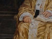 peinture de JP II, détail rosaire et bible