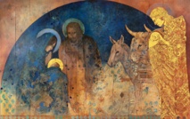 En route vers Bethléem Ephrata avec Ruth, Boaz, David, Joseph et Marie En route vers Bethléem Ephrata avec Ruth, Boaz, David, Joseph et Marie