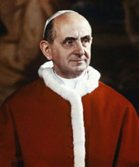 Lettre de Padre Pio à Saint Paul VI, 12 septembre 1968 et défense d'Humanae Vitae