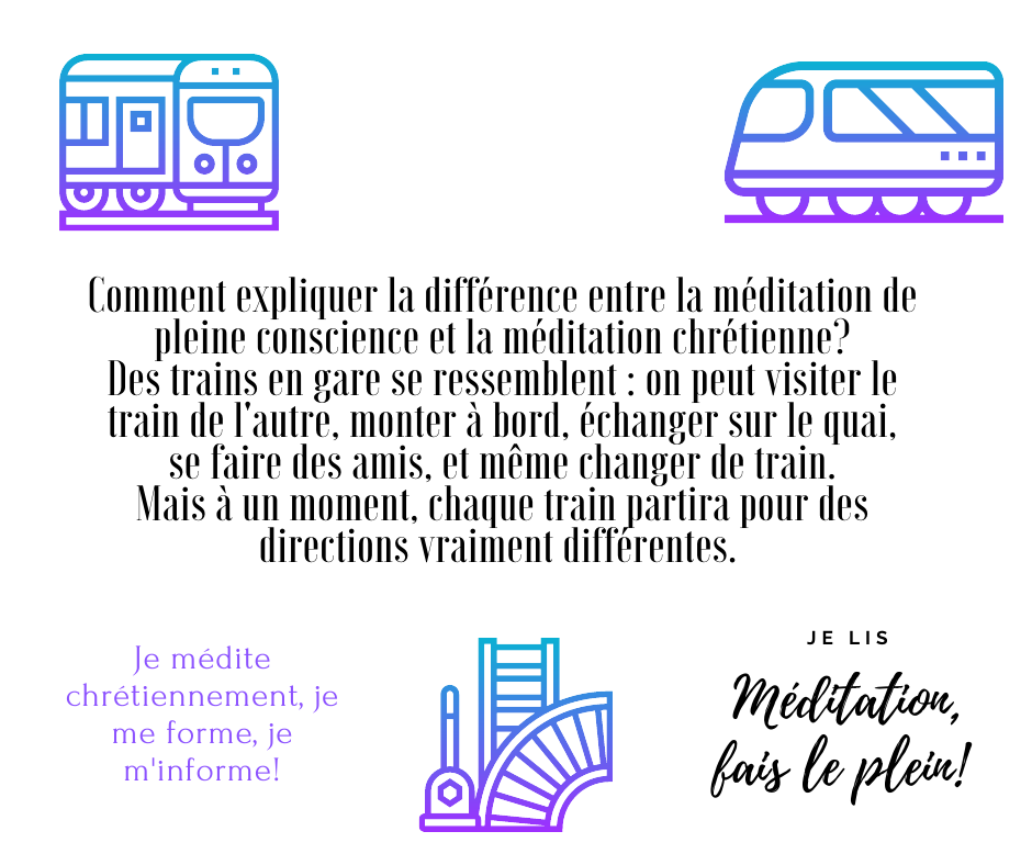 Méditation bouddhiste et méditation chrétienne : prendre le train dans le bon sens