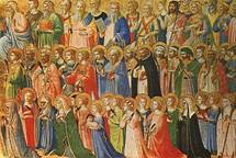 Fra Angélico : communion des saints, Fra Angelico a représenté de nombreux saints fondateurs de son temps.