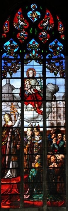 Proclamation par Pie IX de saint Joseph comme patron de l'Eglise. ( Amiens, Eglise st Michel)