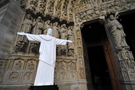 Photo trouvée sur le site des JMJ de Lyon, facebook, un exemple de la créativité JMJ et de la culture JMJ!