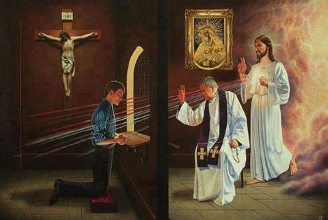 La meilleure " pub" pour la confession...c'est ceux qui sortent du confessionnal! La meilleure " pub" pour la confession...c'est ceux qui sortent du confessionnal!